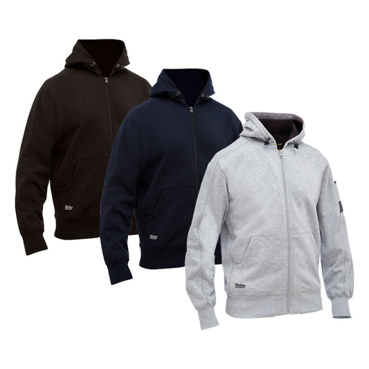 BK6725 BISLEY WORK FLEECE FULL ZIP HOODIE