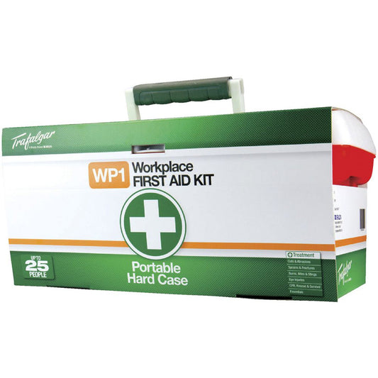 876477 BRADY WORKPLACE PORTABLE PLASTIC HARD CASE FIRST AID KIT