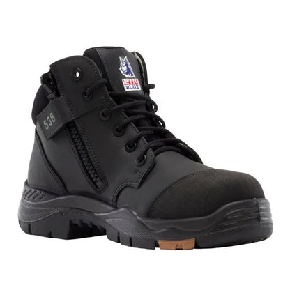 317538 STEEL BLUE PARKES ZIP BOOT COMPOSITE TOE CAP HEAT RESISTANT ANTI STATIC