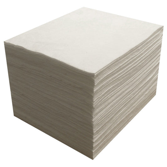 SCOF45S-200 GLOBAL SPILL CONTROL OIL & FUEL PADS 45cm x 45cm STANDARD DUTY PK=200
