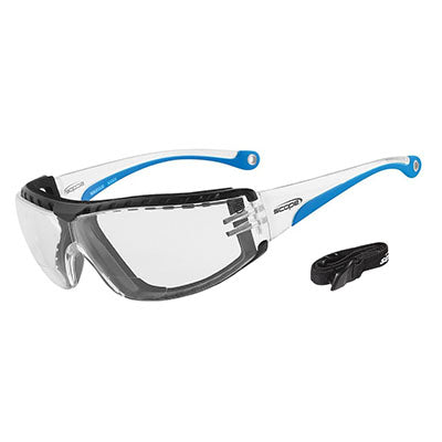 130CG-1.5 SCOPE SUPER MAXVUE CLEAR +1.5 LENS BLUE TEMPLE SAFETY GLASSES