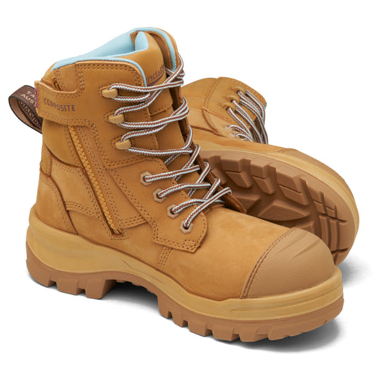 8860 BLUNDSTONE ROTOFLEX LADIES ZIP SIDE1 50MM COMPOSITE TOE SAFETY BOOT