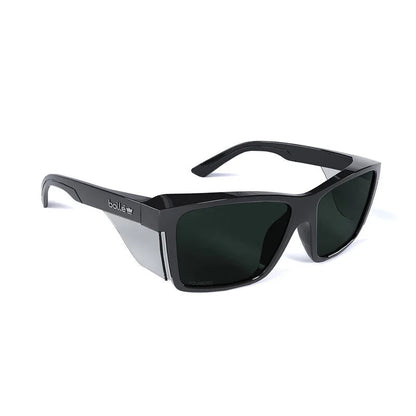 STK42N50A BOLLE STKS 420 SMOKE POLARIZED PC LENS SAFETY GLASSES AS BLACK GLOSS PC TEMPLES/FRAME