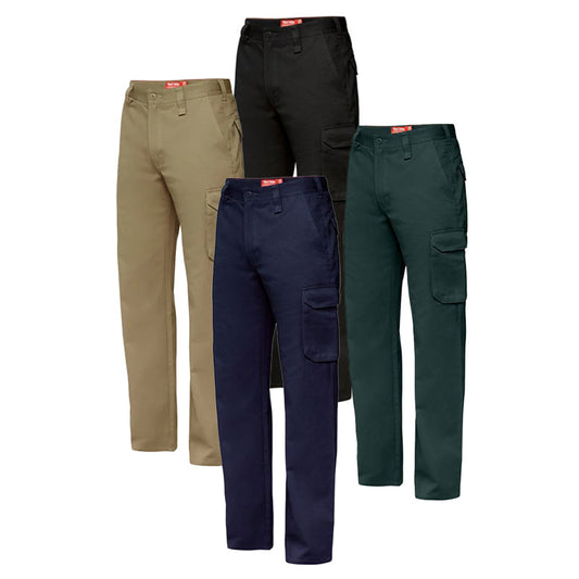 Y02500 HARD YAKKA COTTON DRILL RELAXED CARGO PANTS