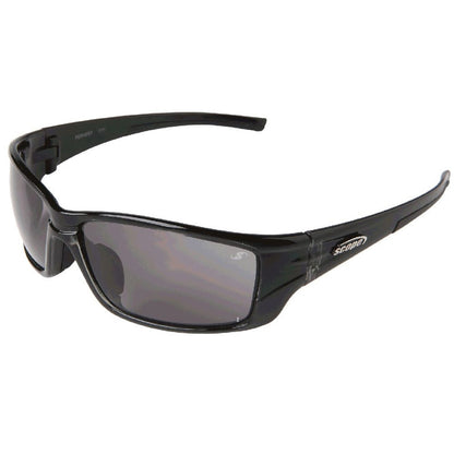 800BP SCOPE SPY CRYSTAL BLACK FRAME POLYCARB POLARISED LENS SAFETY GLASSES