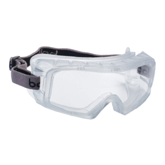 1686101 BOLLE COVERALL 3 CLEAR INDIRECT VENTS TOP AND BOTTOM SAFETY GOGGLES