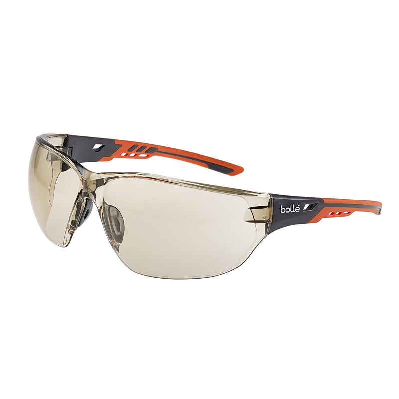 NESSPCSP BOLLE NESS+ ORANGE/BLACK PLATINUM CSP LENS SAFETY GLASSES