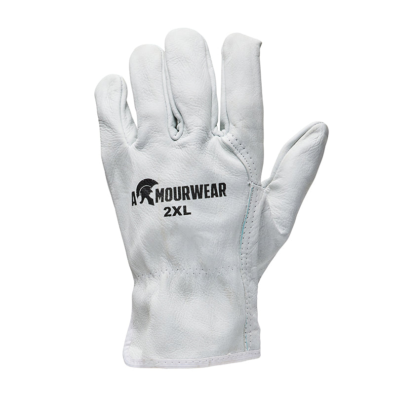 F12-1H2X ARMOURWEAR RIGGERS GLOVE COW HIDE BEIGE 2XL