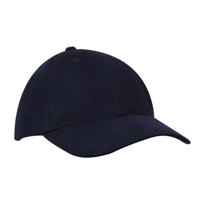 4199 6 PANEL HEAVY BRUSH COTTON B/BALL CAP