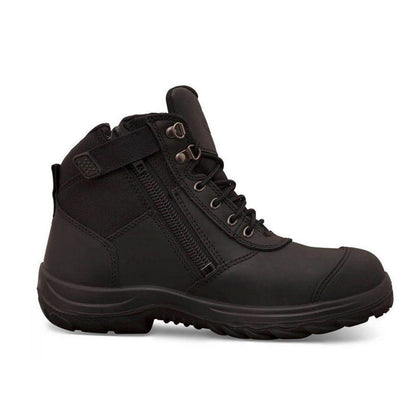 34-660 OLIVER LACE UP ZIP SIDED ANKLE BOOT