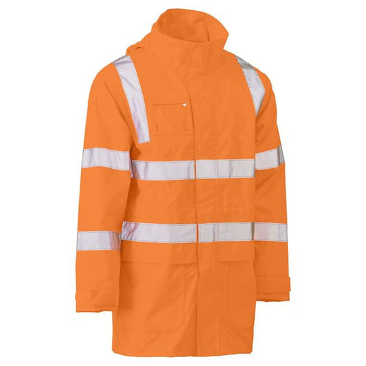 BJ6964T TAPED HIVIS VIC RAIL WET WEATHER JACKET