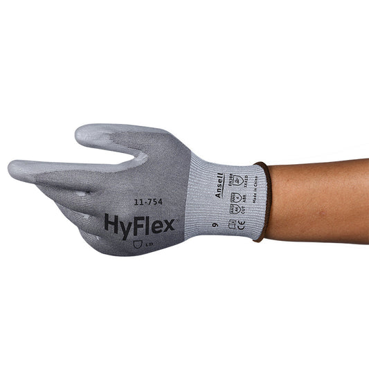 11-754 HYFLEX ULTRALIGHT CUT D REISTANT GLOVE TOUCHSCREEN COMP