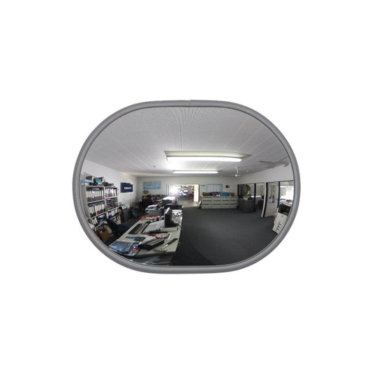 6376 275×365 OVAL  ECONOMY ACRYLIC  INDOOR MIRROR WALL MOUNT