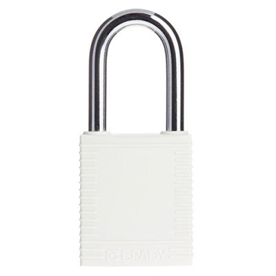 853203 BRADY WHITE SAFETY PLUS LOCKOUT PADLOCK – KEYED DIFFERENTLY