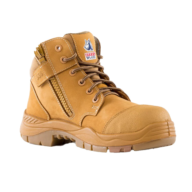 317538 STEEL BLUE PARKES ZIP BOOT COMPOSITE TOE CAP HEAT RESISTANT ANTI STATIC