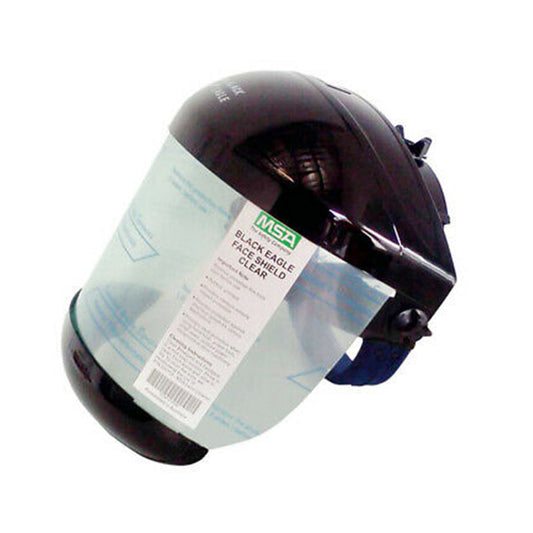 227500CL MSA BLACK EAGLE FACE SHIELD WITH CLEAR VISOR & CHIN GUARD