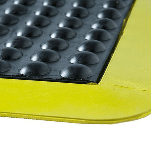 BARDWELL BUBBLE MAT WITH YELLOW BORDERS 900mm x 1200mm
